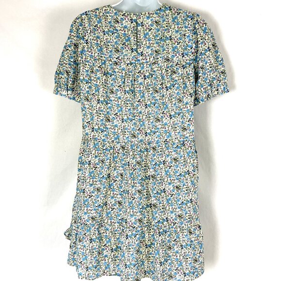 Hyacinth House Blue Purple Floral Quinn Mini Dress S - Picture 4 of 7